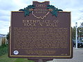 Image 17Sign commemorating the role of Alan Freed and Cleveland, Ohio, in the origins of rock and roll (from Rock and roll)