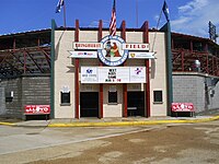 Entrance to the former Bringhurst Field (1933-2013) Bringhurst Stadium Entrance.JPG