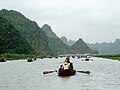 Pilgrim boats on the Yến River