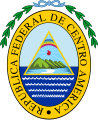 Escudo da República Federal de Centro América dende novembro de 1824 ata novembro de 1840