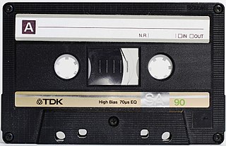 <span class="mw-page-title-main">Cassette tape</span> Magnetic audio tape recording format