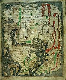 A detailed map of Palestine from the 10th century