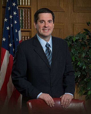 <span class="mw-page-title-main">Devin Nunes</span> American politician (born 1973)