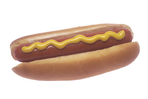 Hotdog with mustard