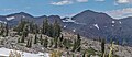 Jacks Peak (left) and Dicks Peak (right) from southeast