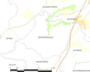 Poziția localității Bourguenolles