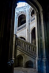 Margam Castle, grand staircase Margam Castle (7961769716).jpg