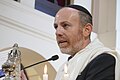 Le rabbin Michaël Azoulay à la synagogue de Neuilly en 2023.