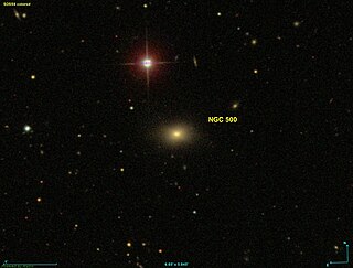 <span class="mw-page-title-main">NGC 500</span> Galaxy in the constellation Pisces