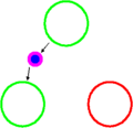 Blue quark emits a blue-antigreen gluon