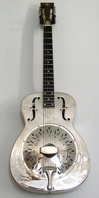 <span class="mw-page-title-main">Resonator guitar</span> Fretted string instrument modified for loudness