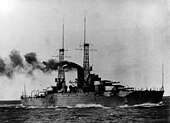 USS Nevada během zkoušek roku 1916