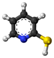 2-Mercaptopyridine molecule (thiol form)