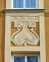 Art nouveau stucco