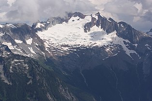 From west (Hidden Lake Peaks)