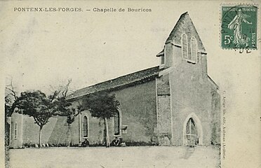 Carte postale de l'église du début du XXe siècle.