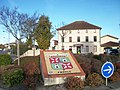 Mosaïque du blason de la ville de Boussens en Haute-Garonne pour fêter le jumelage avec la ville de Boussens en Suisse en 1987