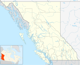 Map showing the location of Cummins Lakes Provincial Park and Protected Area