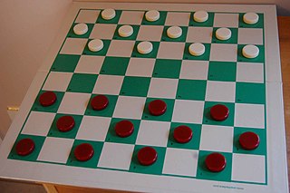 <span class="mw-page-title-main">Checkers</span> Strategy board game