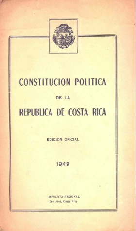 Image illustrative de l’article Constitution du Costa Rica