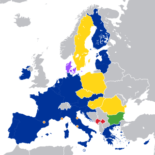 <span class="mw-page-title-main">European Exchange Rate Mechanism</span> European system to reduce exchange rate variability after the Euro