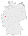 Lage der Stadt Castrop-Rauxel in Deutschland