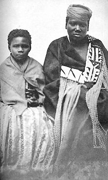 Nongqawuse (right) with fellow prophet Nonkosi