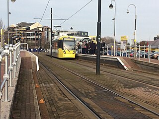 <span class="mw-page-title-main">Salford Quays tram stop</span> Manchester Metrolink tram stop