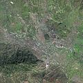 Skopje viewed by Spot satellite