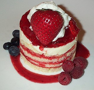 <span class="mw-page-title-main">Shortcake</span> Dessert with a crumbly scone-like texture