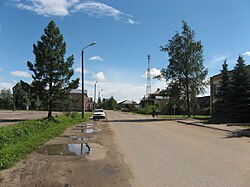 A street in the selo of Novodugino, the administrative center of the district