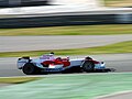 Testing his Toyota F1 car at Cheste