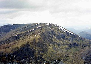 An Riabhachan 1129m high mountain in Scotland