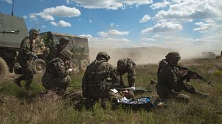 Polnische Soldaten im Manöver ANAKONDA-16