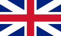 The Union Flag used in the Kingdom of England from 1606 and, following the Acts of Union between Scotland and England, the flag of the Kingdom of Great Britain from 1707-1800.