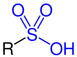 <span class="mw-page-title-main">Sulfonic acid</span> Organic compounds with the structure R−S(=O)2−OH