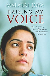 <i>Raising My Voice</i> book by Malalai Joya