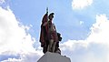 Statue of St. Florian at a crossroads near Komarówka Podlaska (Poland)