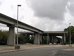 La plate-forme de retournement à l'extrémité sud du rail à Saran.