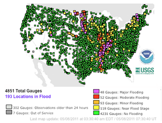 <span class="mw-page-title-main">2011 Mississippi River floods</span> 2011 major floods in the United States