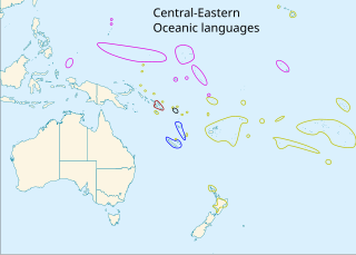 <span class="mw-page-title-main">Central–Eastern Oceanic languages</span> Oceanic language family branch