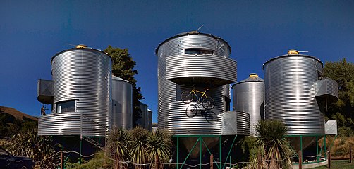 Grain silo accommodation