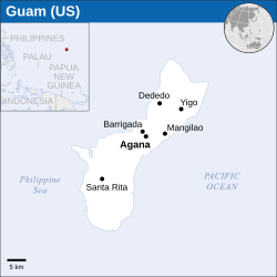 Location o Guam