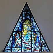 Stained glass window: Station 14