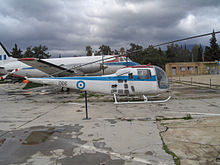 Agusta-Bell 47J Ranger at the Hellenic Air Force Museum at Dekelia (Tatoi), Athens, Greece HAFm 7076.JPG