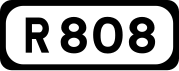 R808 road shield}}