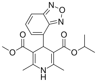 <span class="mw-page-title-main">Isradipine</span> Antihypertensive drug of the calcium channel blocker class