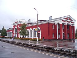 Lgov-Kiyevsky railway station in Lgov