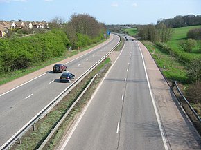 M10, from bridge. - geograph.org.uk - 1265.jpg