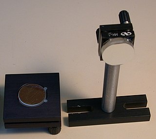 <span class="mw-page-title-main">Mirror mount</span> Device which holds a mirror